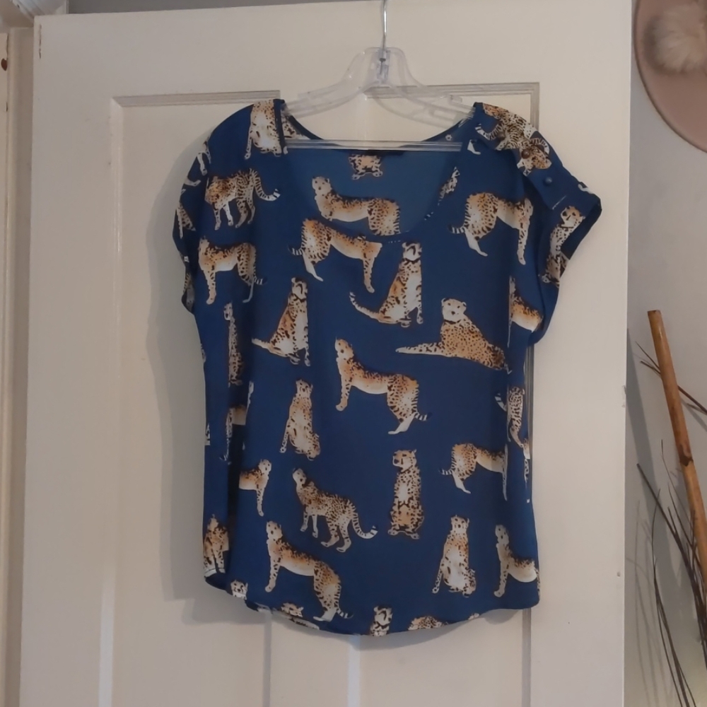Blue Cheetahs Top